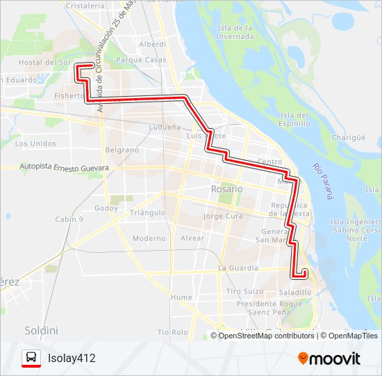 Mapa de 146 ROJA de Colectivo