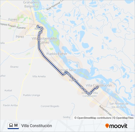 Mapa de M de Colectivo