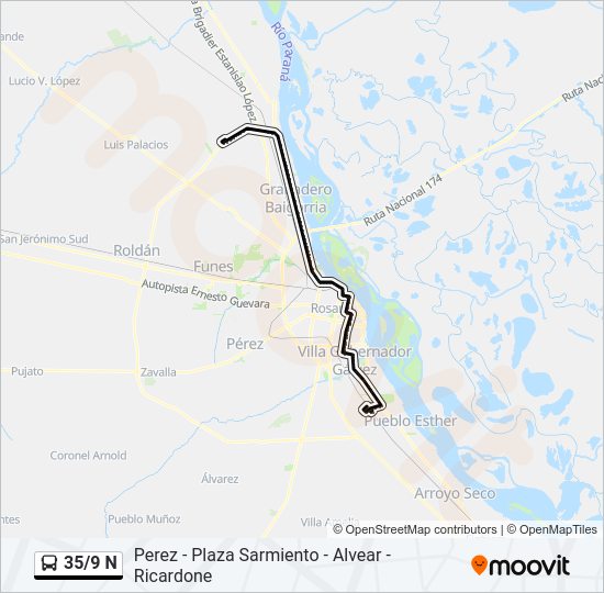 Mapa de 35/9 N de Colectivo