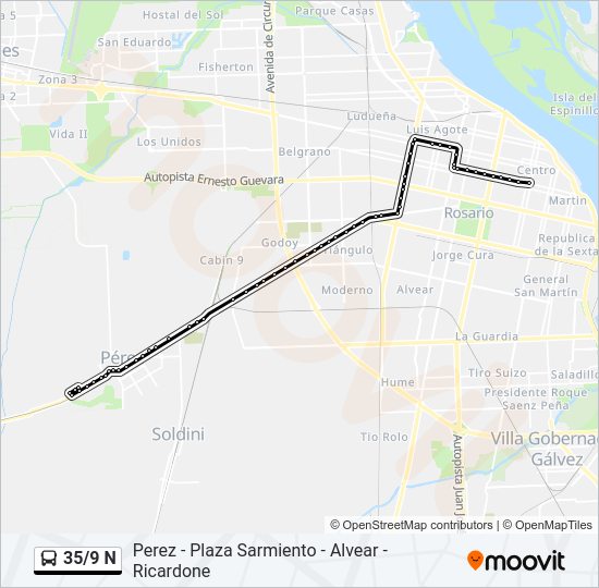 Mapa de 35/9 N de Colectivo