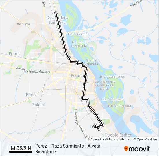 Mapa de 35/9 N de Colectivo