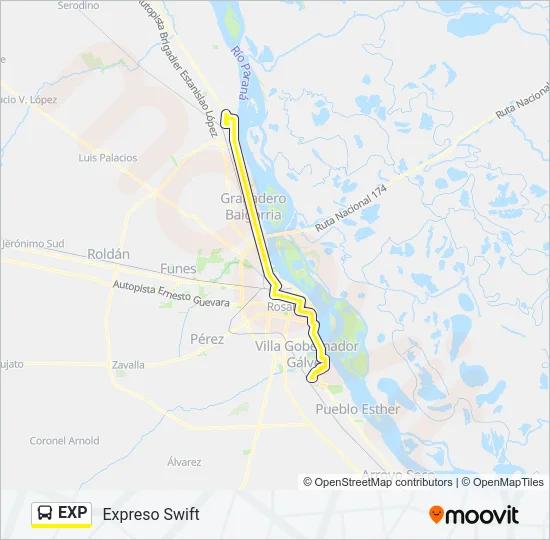EXP Colectivo Line Map