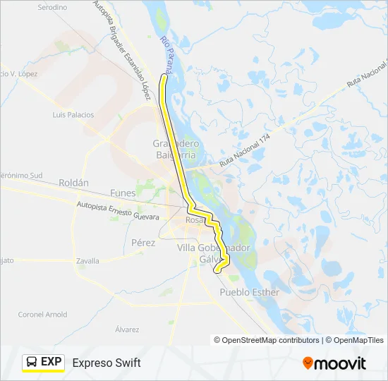 EXP Colectivo Line Map