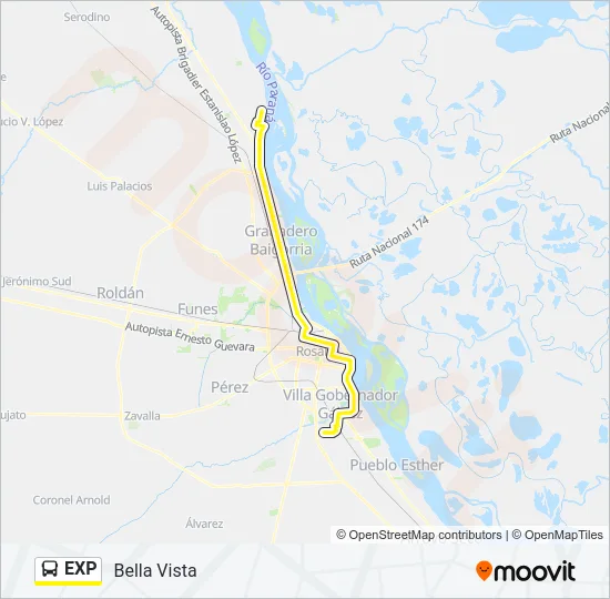 EXP Colectivo Line Map