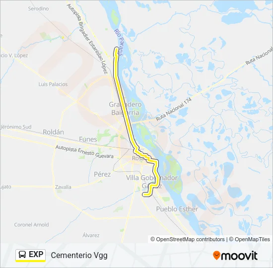 EXP Colectivo Line Map