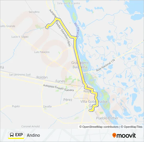 EXP Colectivo Line Map