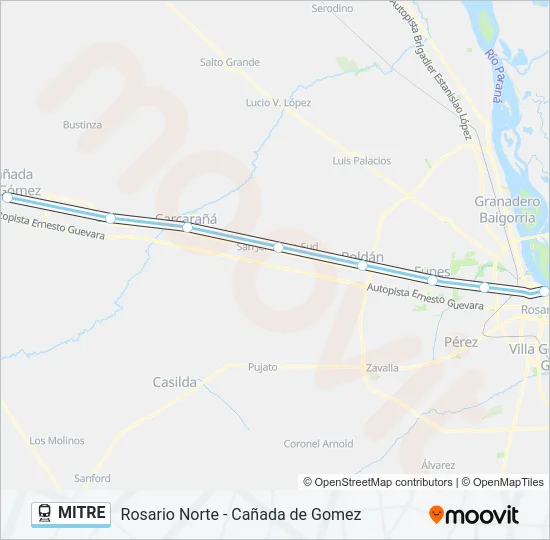 MITRE Train Line Map
