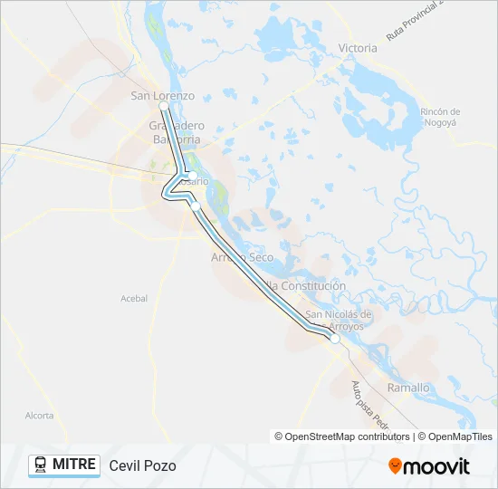 MITRE Train Line Map