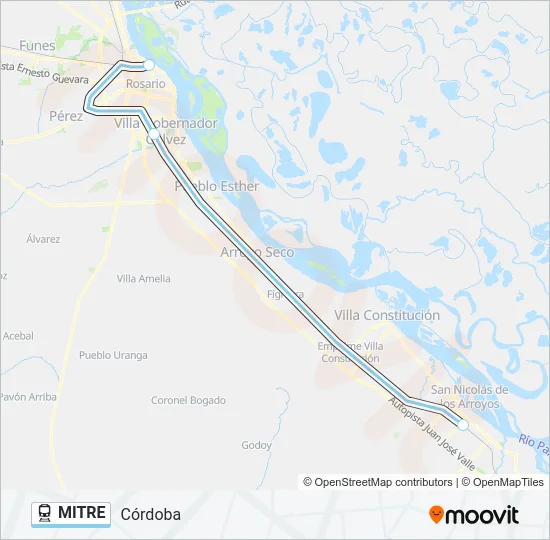 MITRE Train Line Map