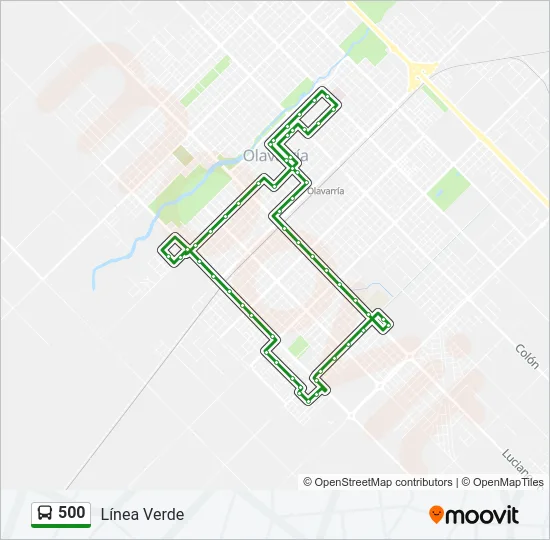 500 Bus Line Map