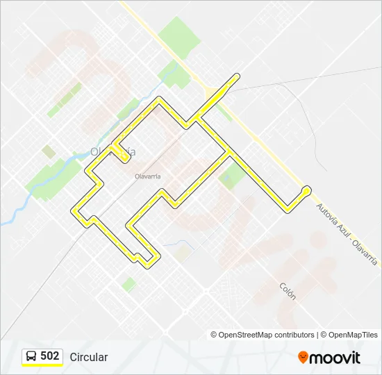 502 Bus Line Map