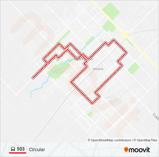 503 Bus Line Map
