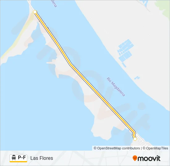 P-F Cable Car Line Map