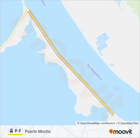 P-F Cable Car Line Map