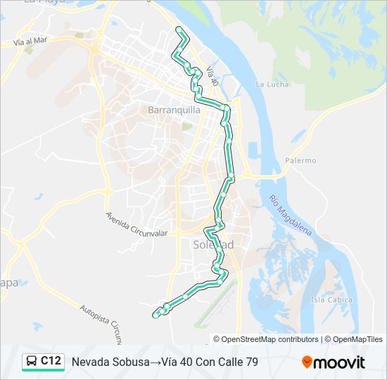 C12 Bus Line Map