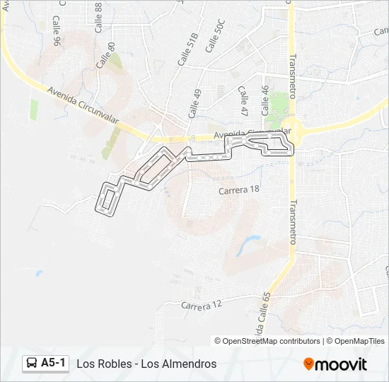 A5-1 Bus Line Map
