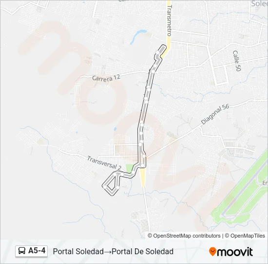 A5-4 Bus Line Map