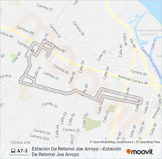 A7-3 Bus Line Map