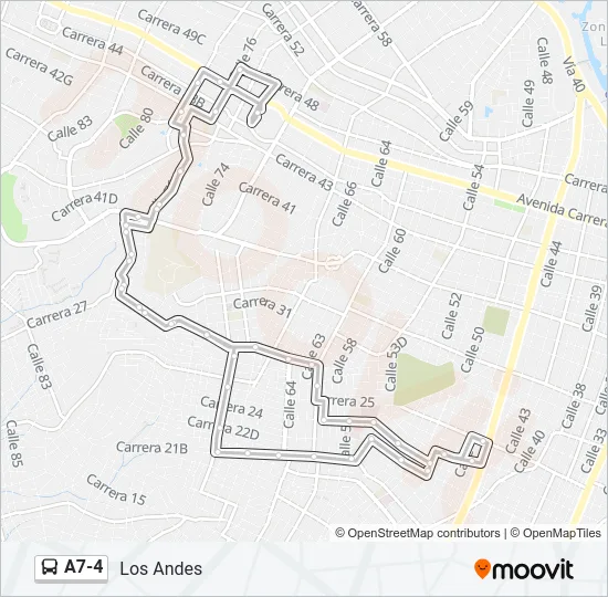 A7-4 Bus Line Map