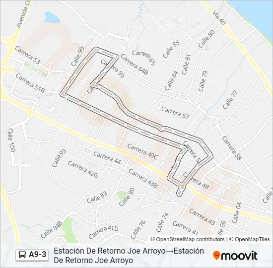 A9-3 Bus Line Map