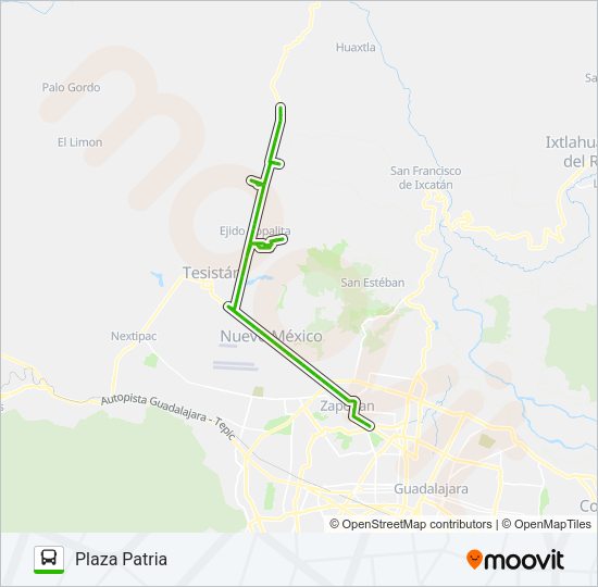 Mapa de C88 de autobús