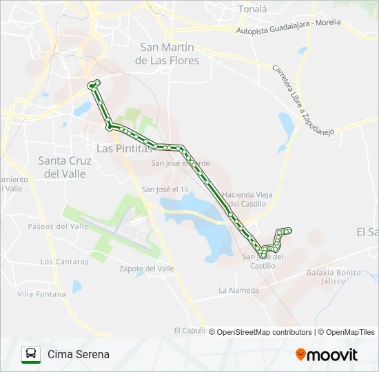C15 - CARR. CHAPALA Bus Line Map