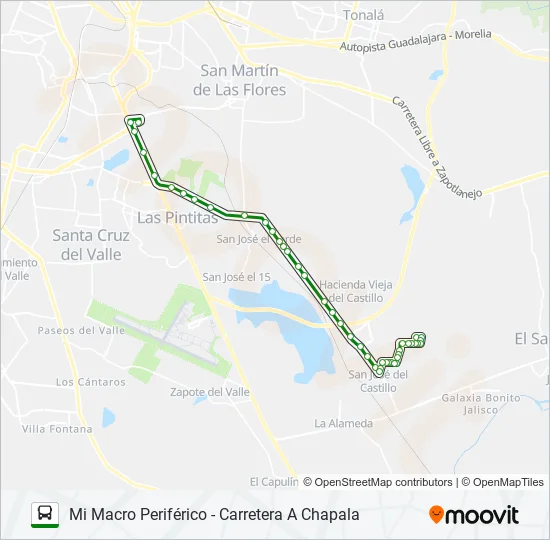 C15 - CARR. CHAPALA Bus Line Map