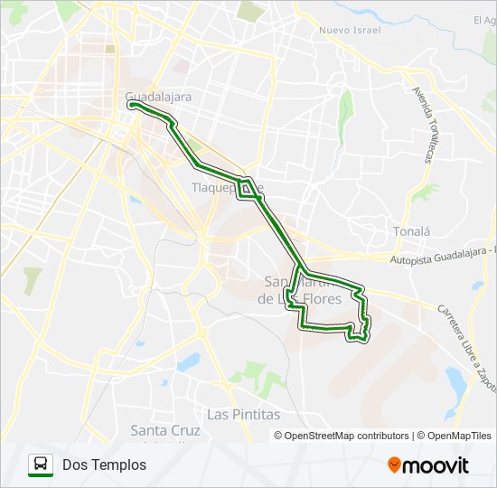 Mapa de C61 de autobús