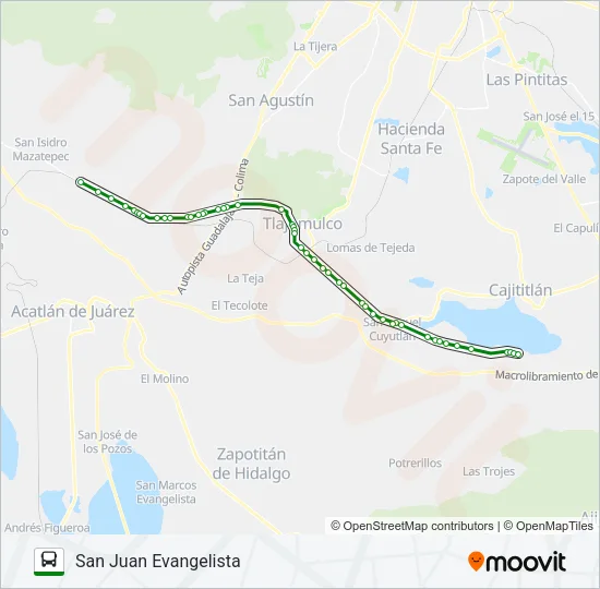 SAN JUAN Bus Line Map