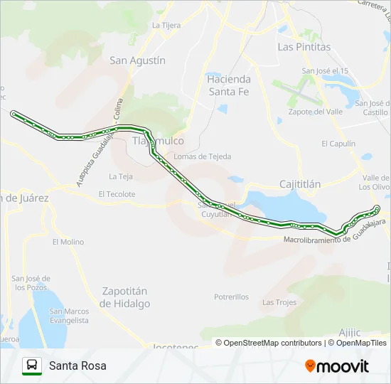 SAN JUAN Bus Line Map