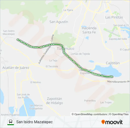 SAN JUAN Bus Line Map