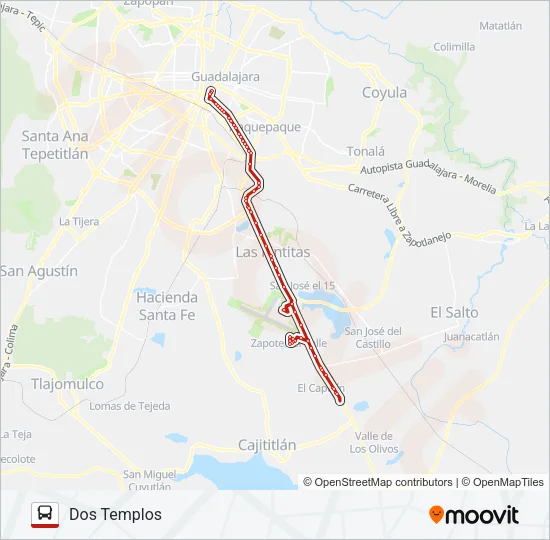 T13-A/6 Bus Line Map