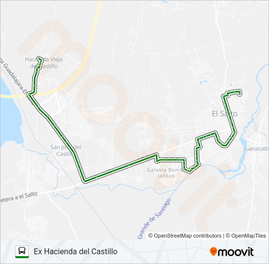 C116 - EX HACIENDA Bus Line Map