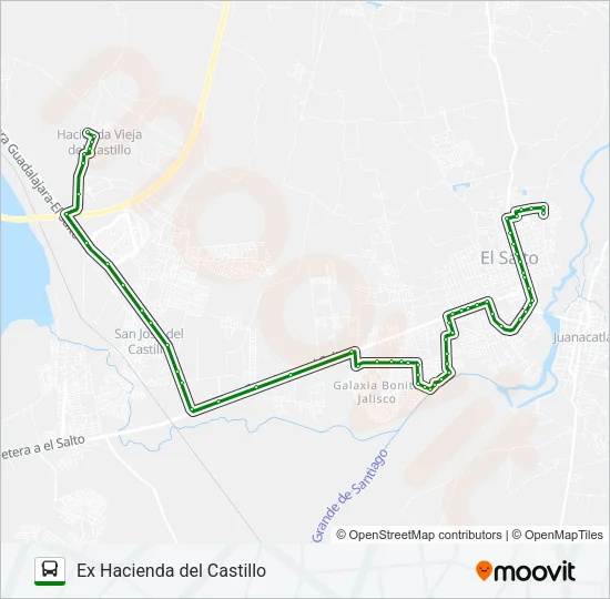 C116 - EX HACIENDA Bus Line Map