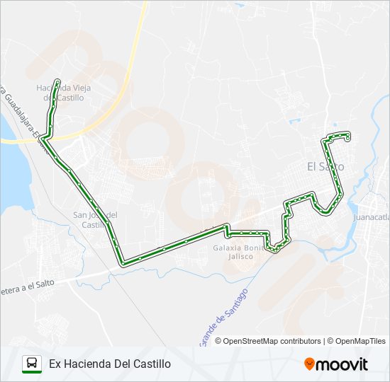 C116 - EX HACIENDA bus Line Map