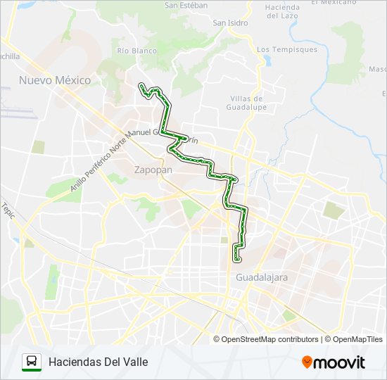 C43 - HACIENDAS bus Line Map