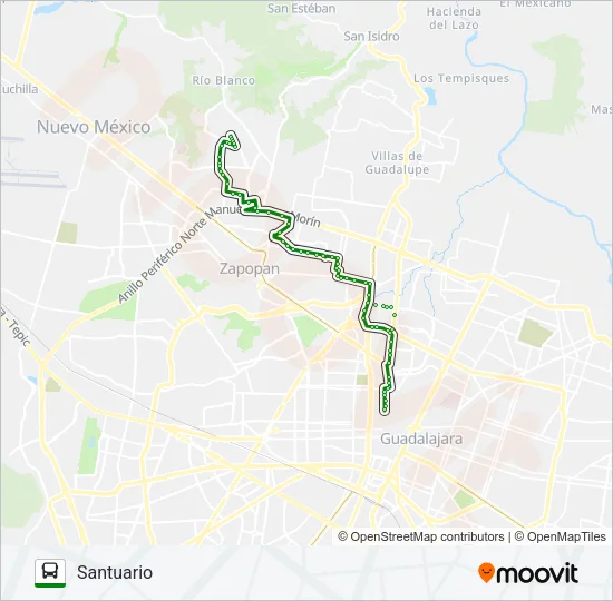 C43 - HACIENDAS Bus Line Map