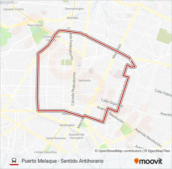 T09 - CENTRO MÉDICO Bus Line Map