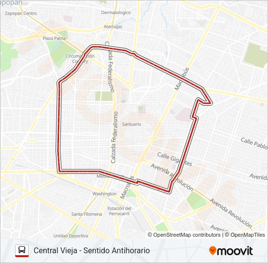 Mapa de T09 - CENTRO MÉDICO de autobús