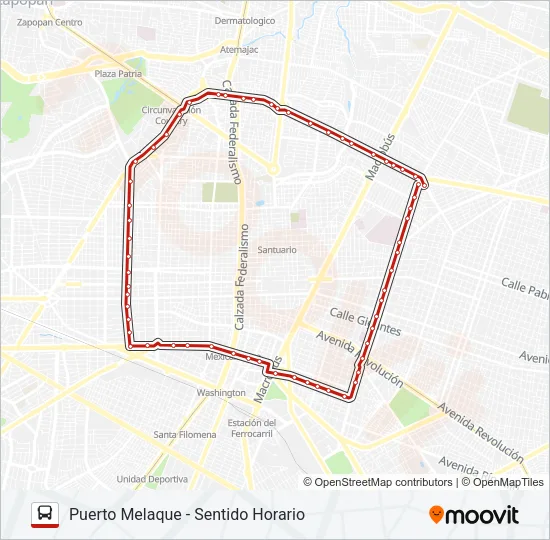 T09 - CENTRO MÉDICO Bus Line Map