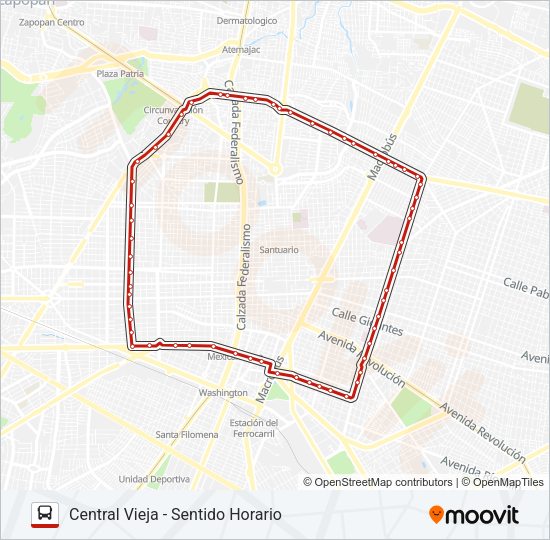 Mapa de T09 - CENTRO MÉDICO de autobús
