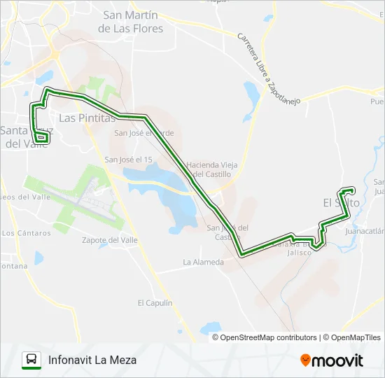 C116 - PINTAS Bus Line Map