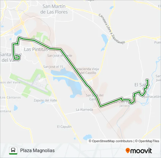 C116 - PINTAS Bus Line Map