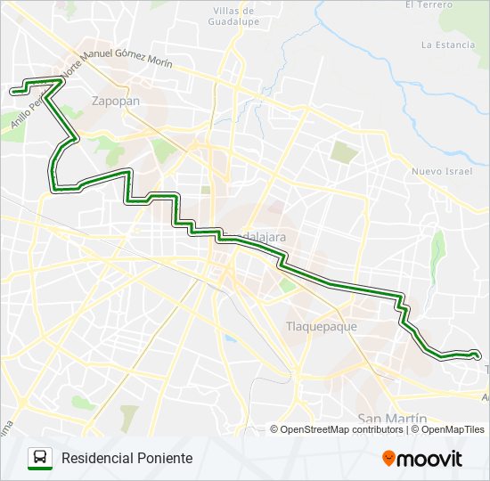 C54 bus Line Map