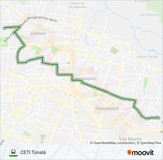C54 Bus Line Map