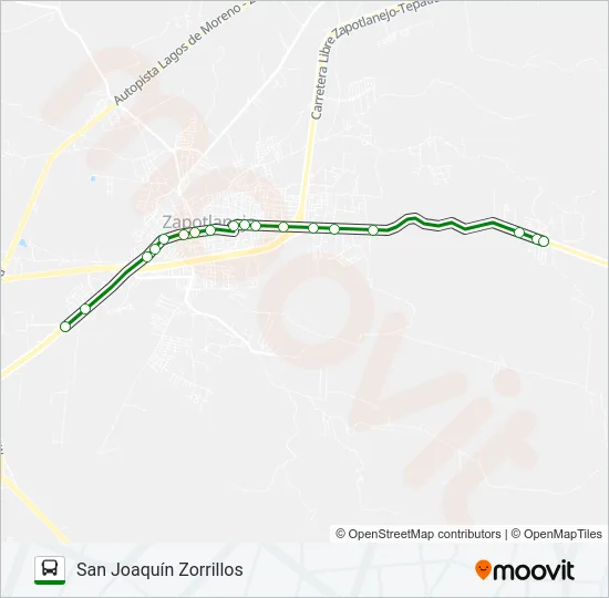 RUTA 2 Bus Line Map