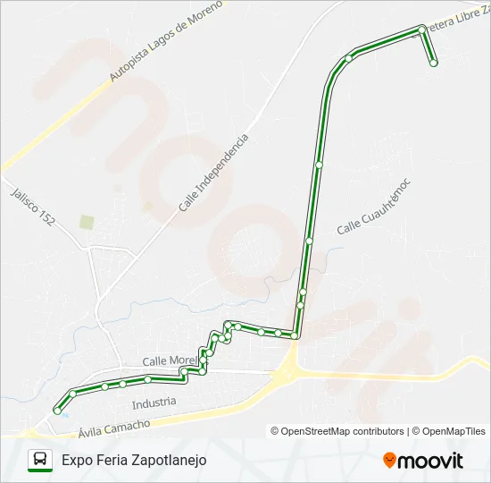 RUTA 1 Bus Line Map