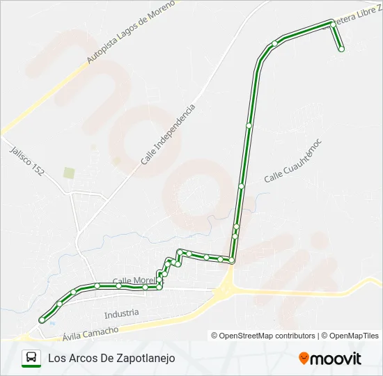 RUTA 1 Bus Line Map