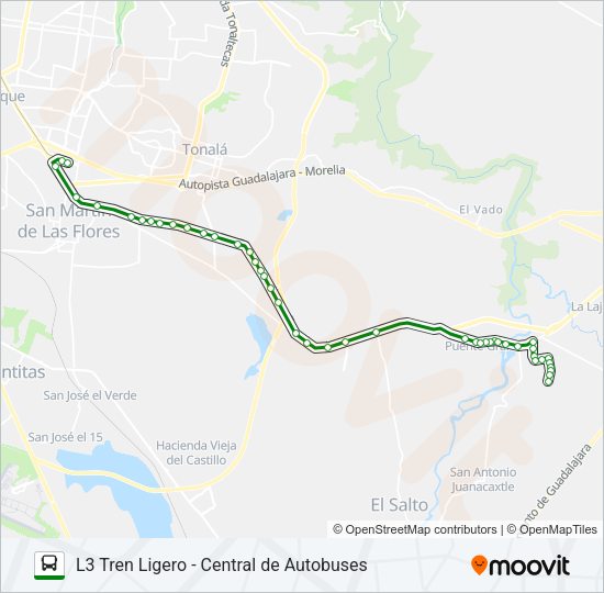 Mapa de T13-C/C02 -  3 de autobús