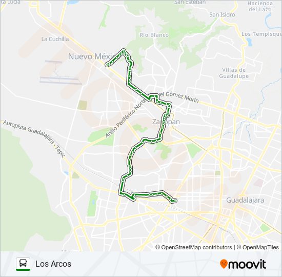 C121 - A - SANTA FE bus Line Map